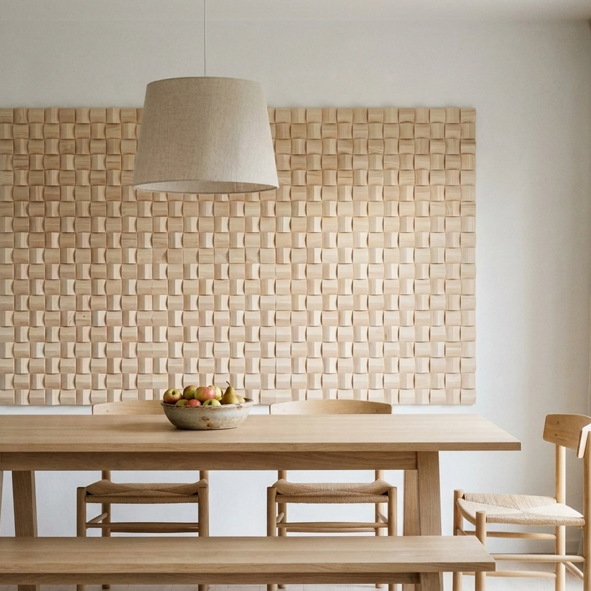 3D Wood Wall Panel | Ash | 12×12" - Image 3