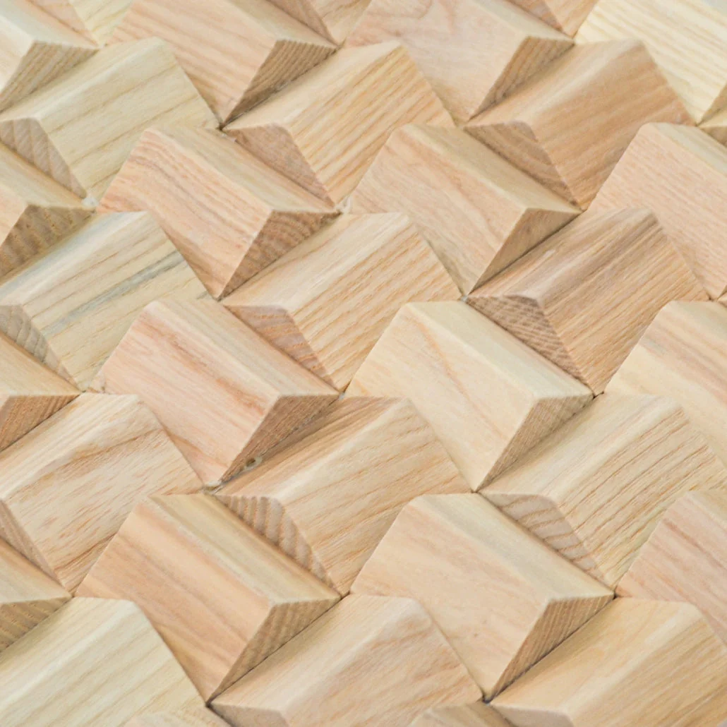 3D Wood Wall Panel | Ash | 12×12" - Image 4