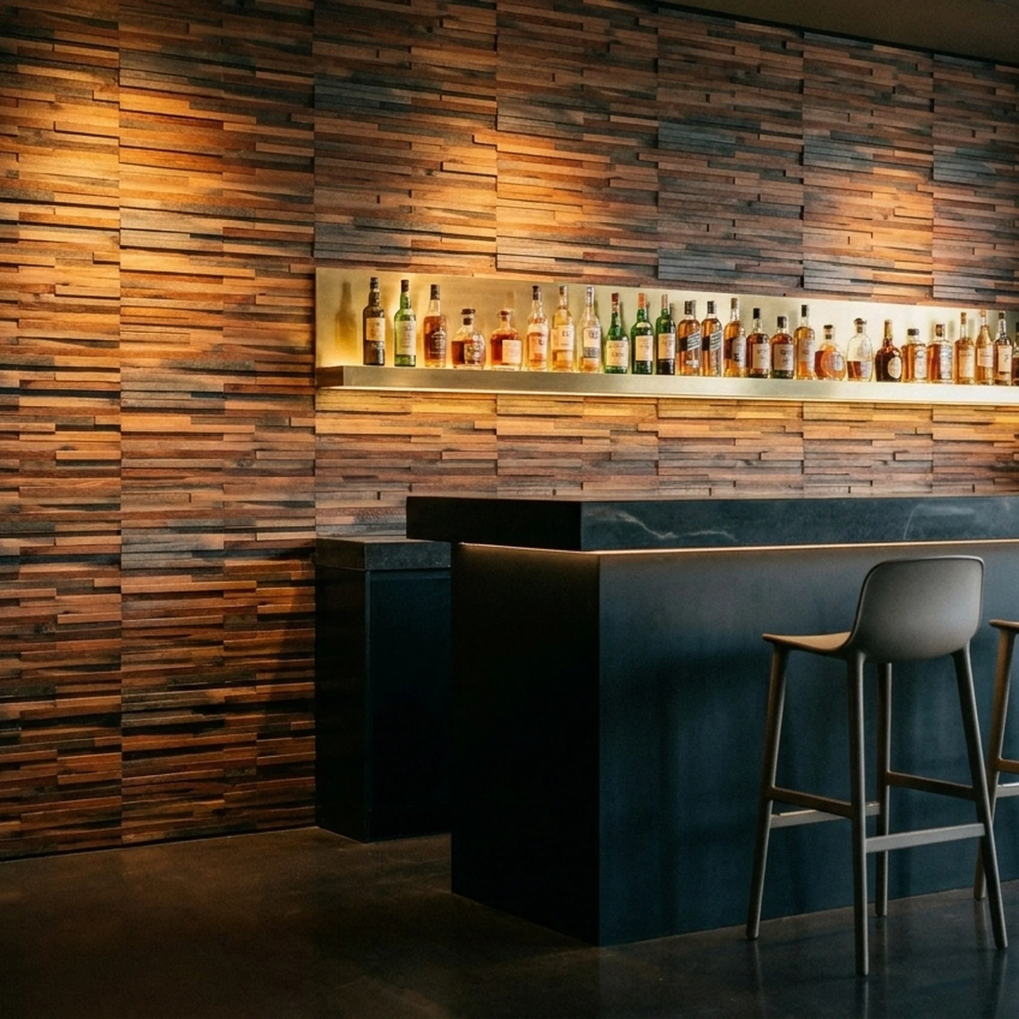 3D Wood Wall Panel | Compact Shipwood | 12×12" - Image 5
