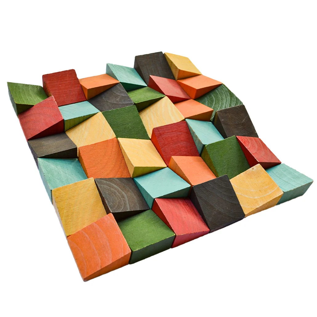 3D Wood Wall Panel | Dark Pine | 12×12" - Image 4