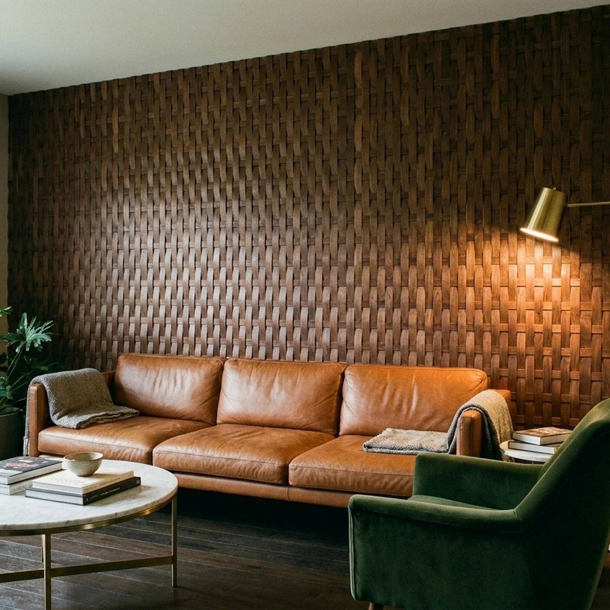 3D Wood Wall Panel | Deep Dusk Walnut | 12×12" - Image 3