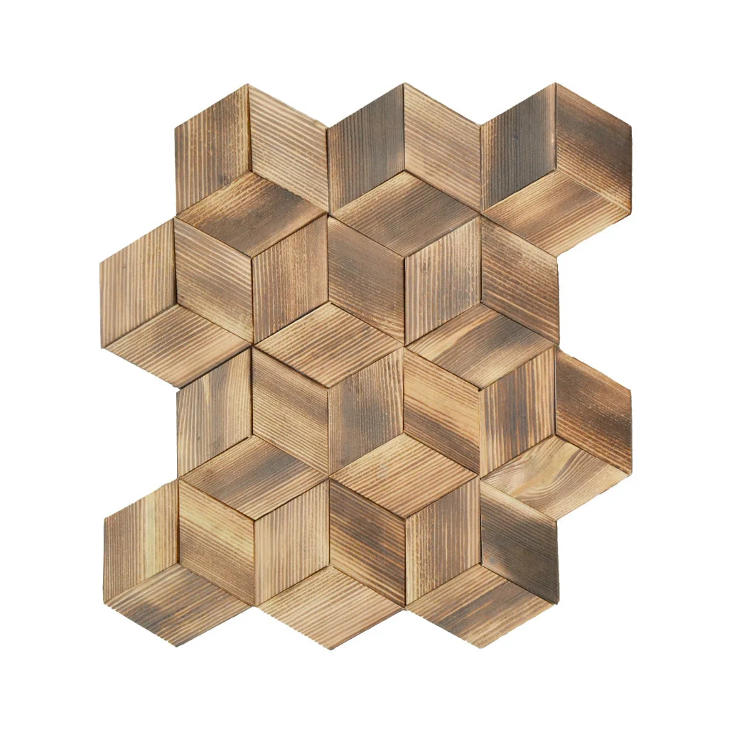 3D Wood Wall Panel | Fresh Pine | 11.8×13.8" - Image 2