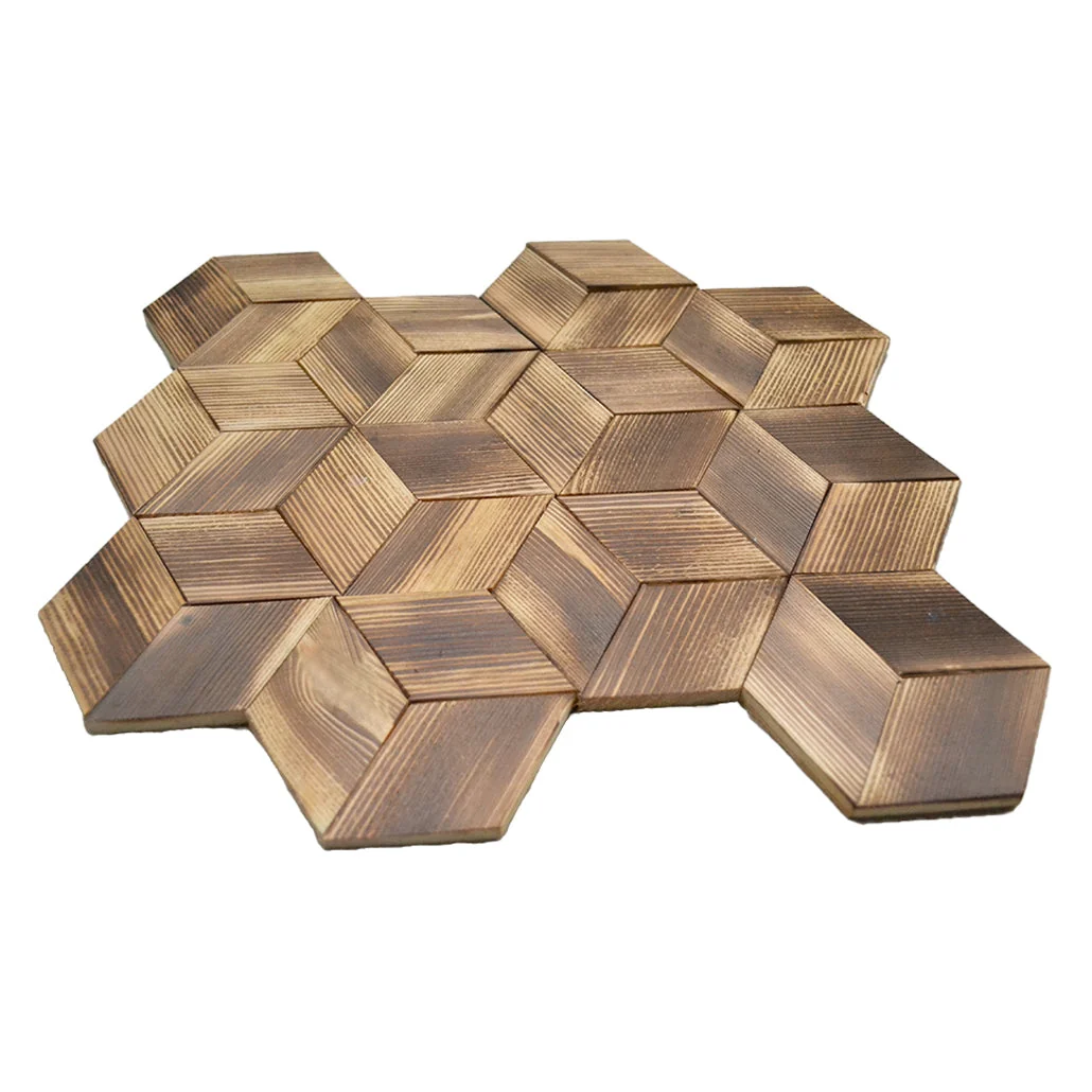 3D Wood Wall Panel | Fresh Pine | 11.8×13.8" - Image 4