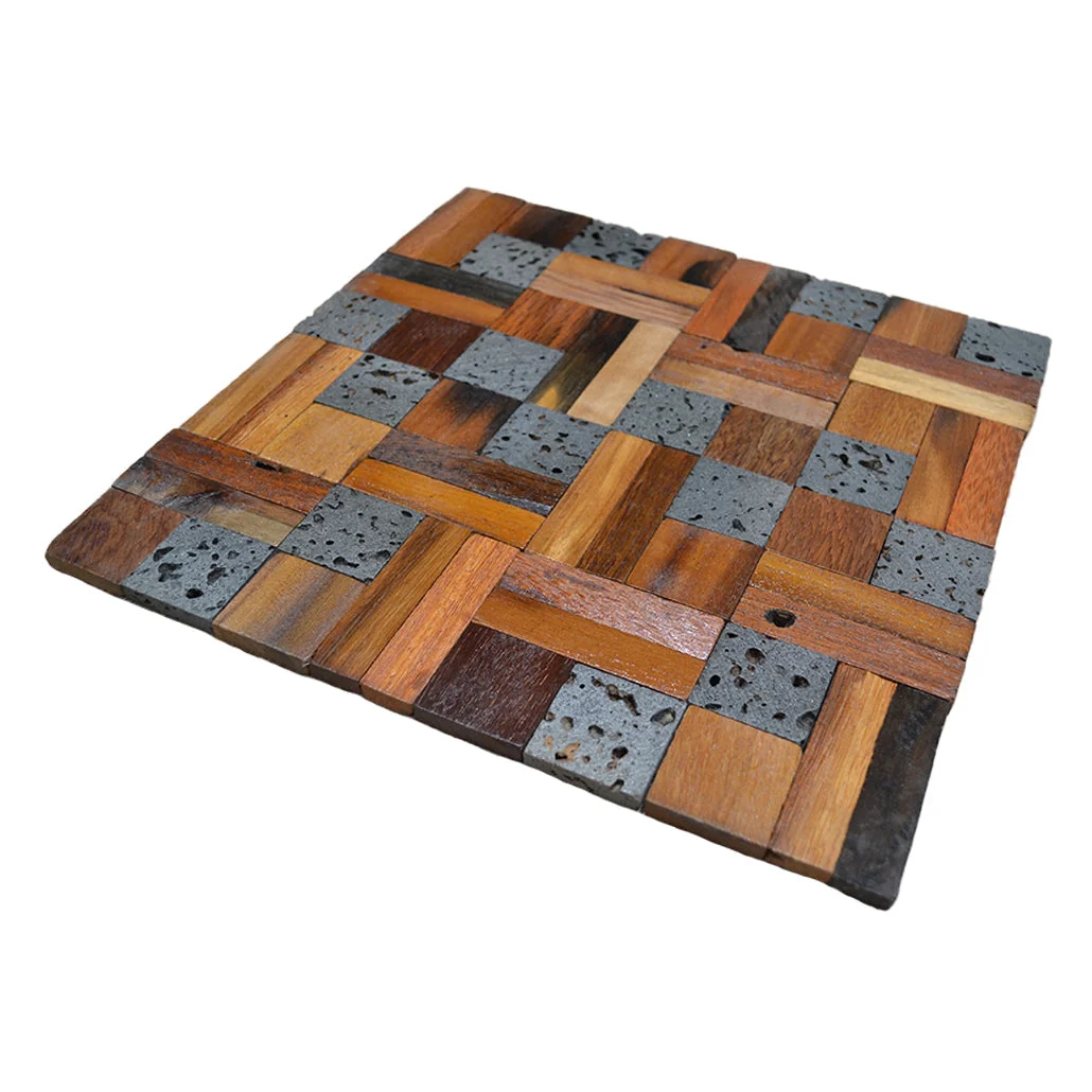 3D Wood Wall Panel | Lava Mix | 12×12" - Image 4