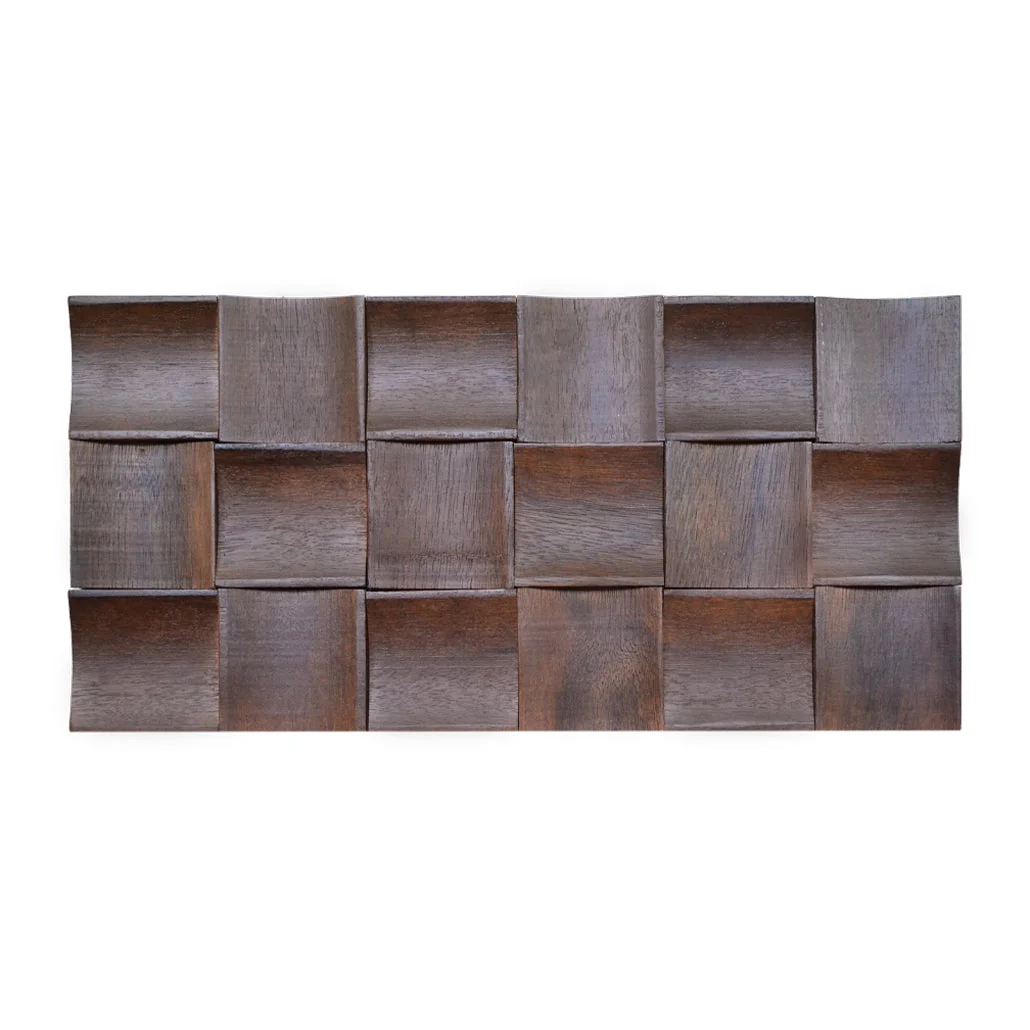 3D Wood Wall Panel | Merbau Long | 12×24" - Image 2