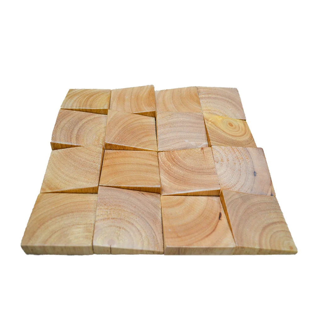 3D Wood Wall Panel | Rubber | 12×12" - Image 8