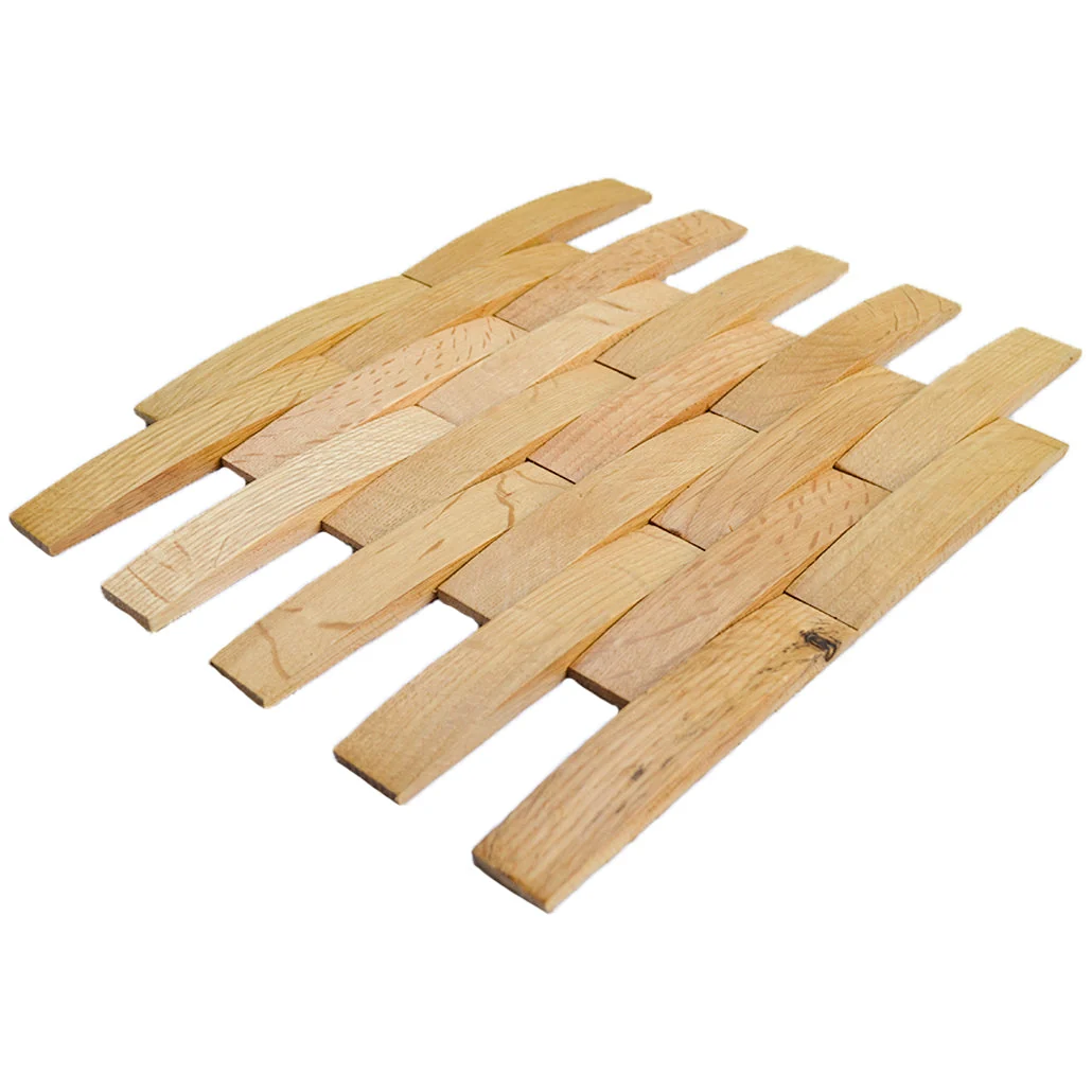 3D Wood Wall Panel | White Oak | 12×12" - Image 4