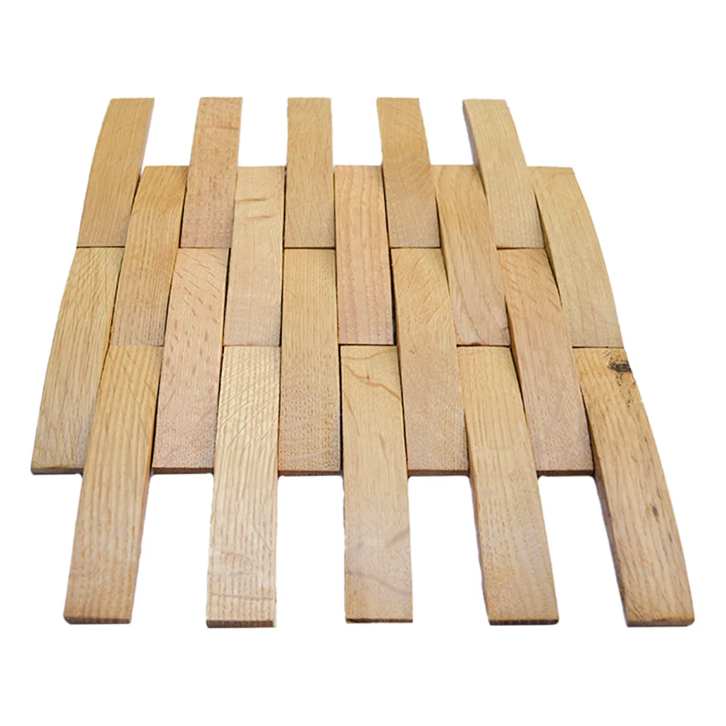 3D Wood Wall Panel | White Oak | 12×12" - Image 8