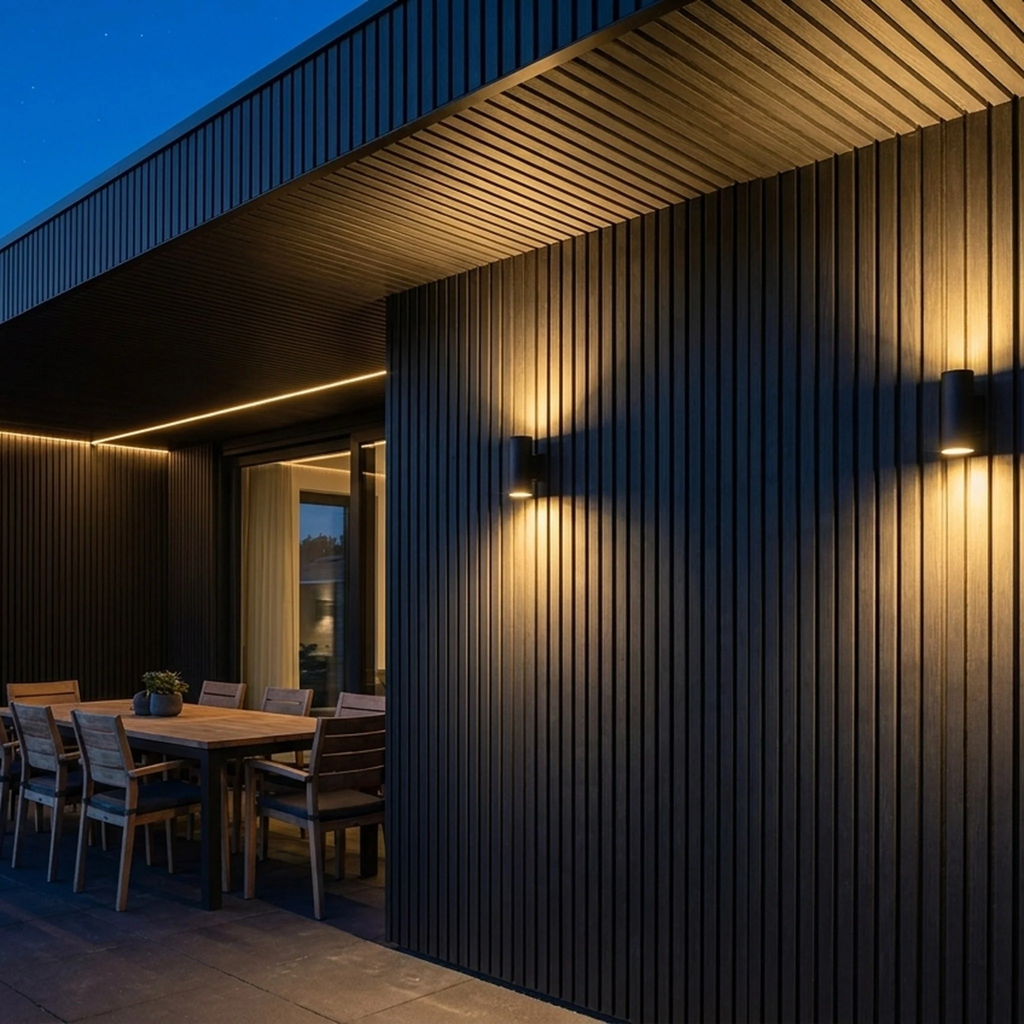 Exterior Wall Panel Black 94.5" | Garden | 3D Wood Grain (2 Panels per Box) - Image 8