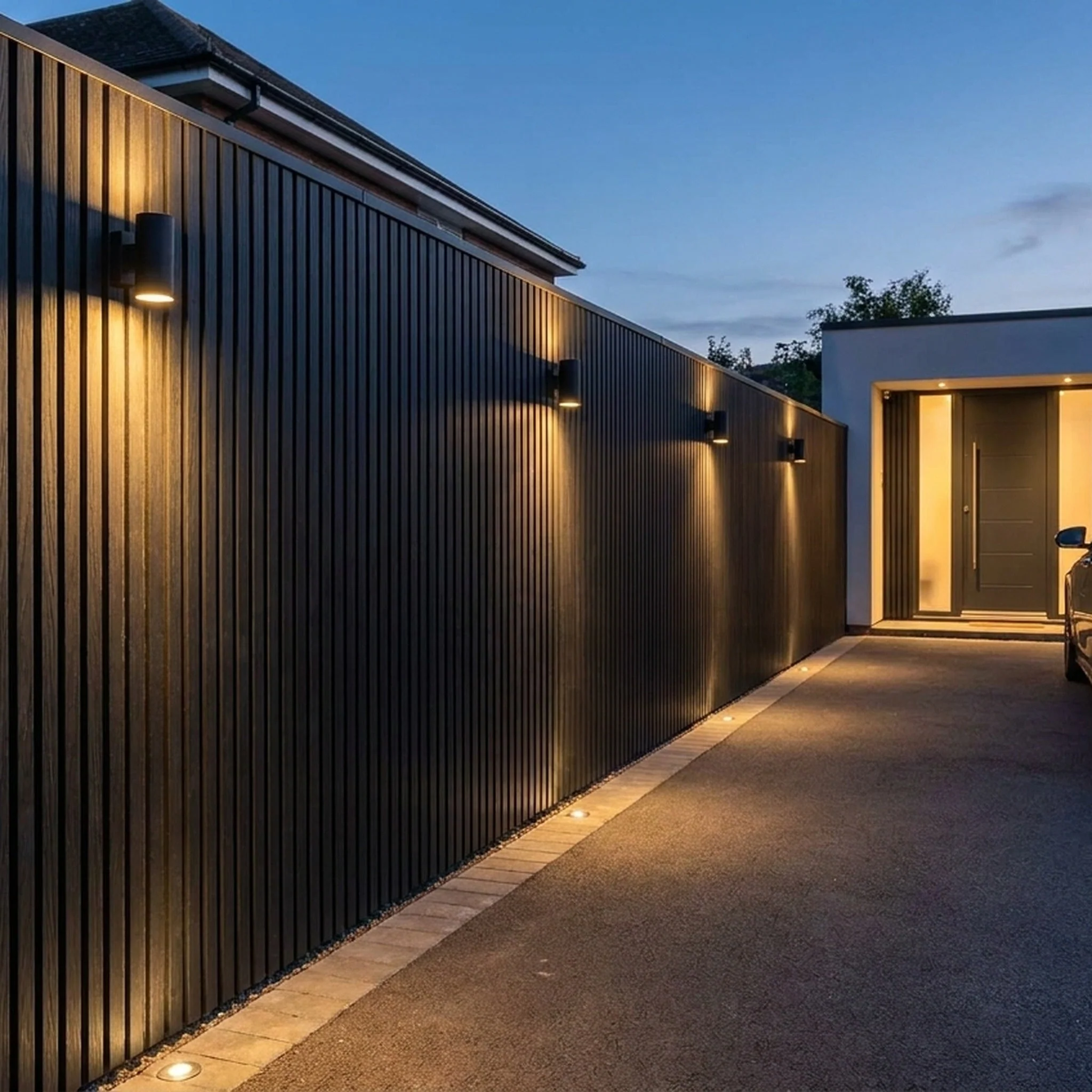 Exterior Wall Panel Black 94.5" | Garden | 3D Wood Grain (2 Panels per Box) - Image 9