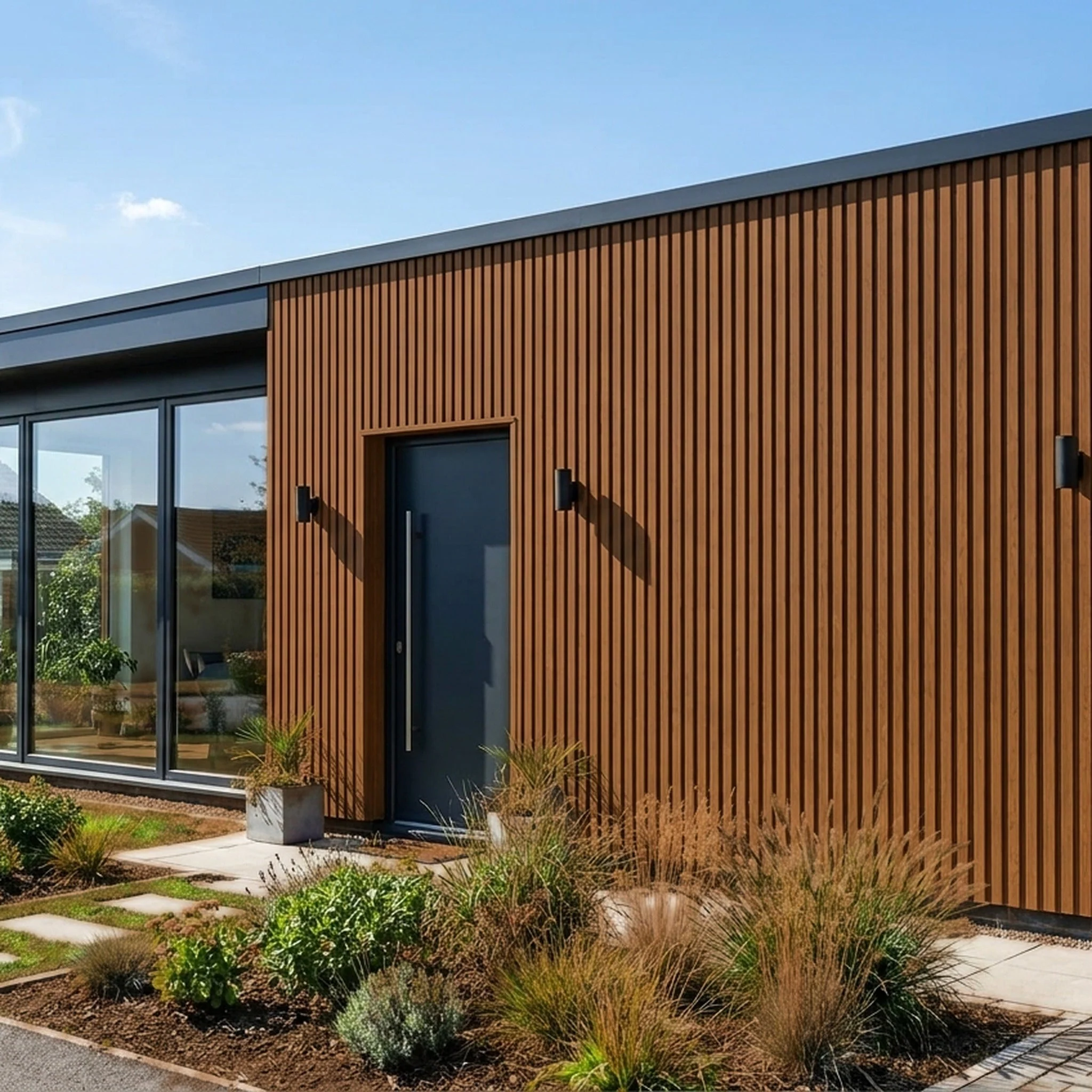 Exterior Wall Panel Oak 94.5" | Garden | 3D Wood Grain (2 Panels per Box) - Image 3