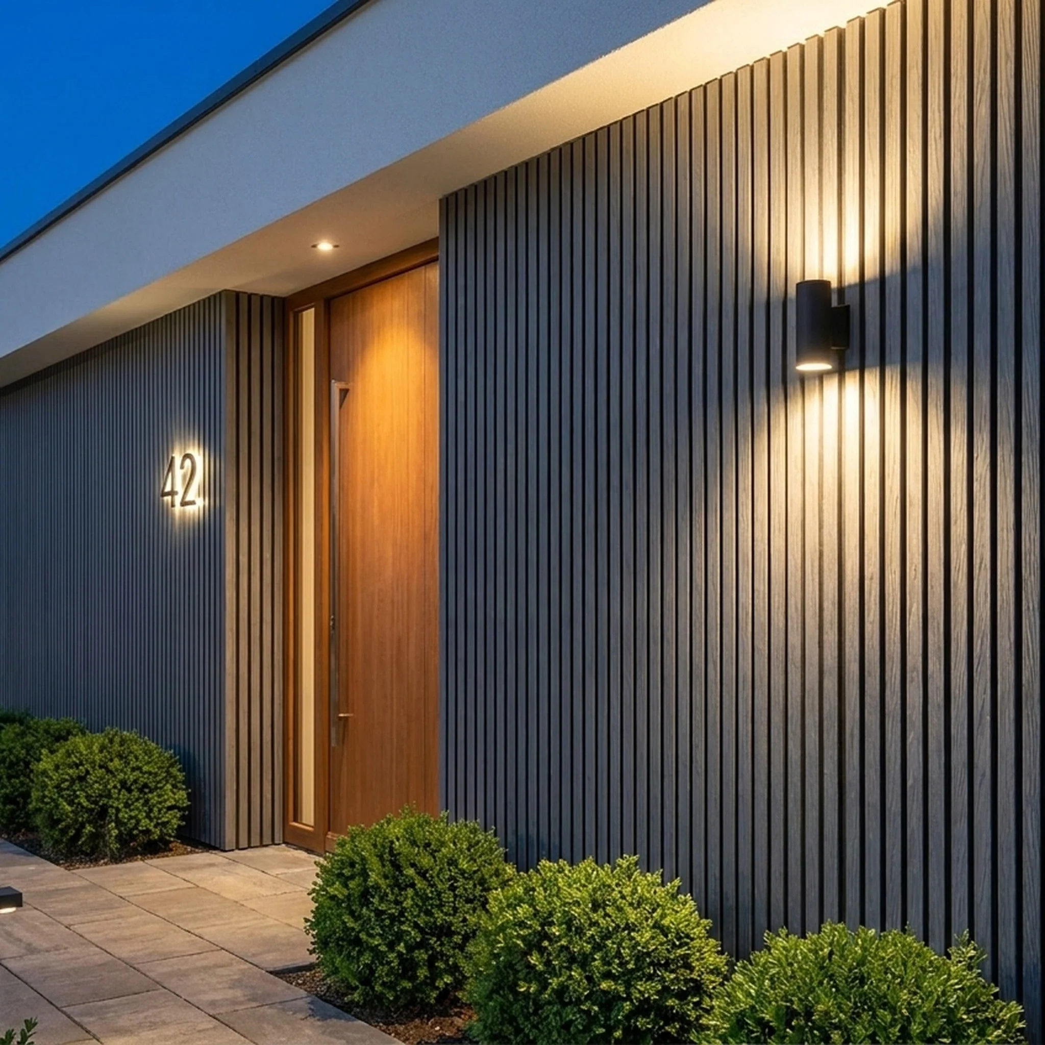 Exterior Wall Panel Stone Gray 94.5" | Garden | 3D Wood Grain (2 Panels per Box) - Image 4