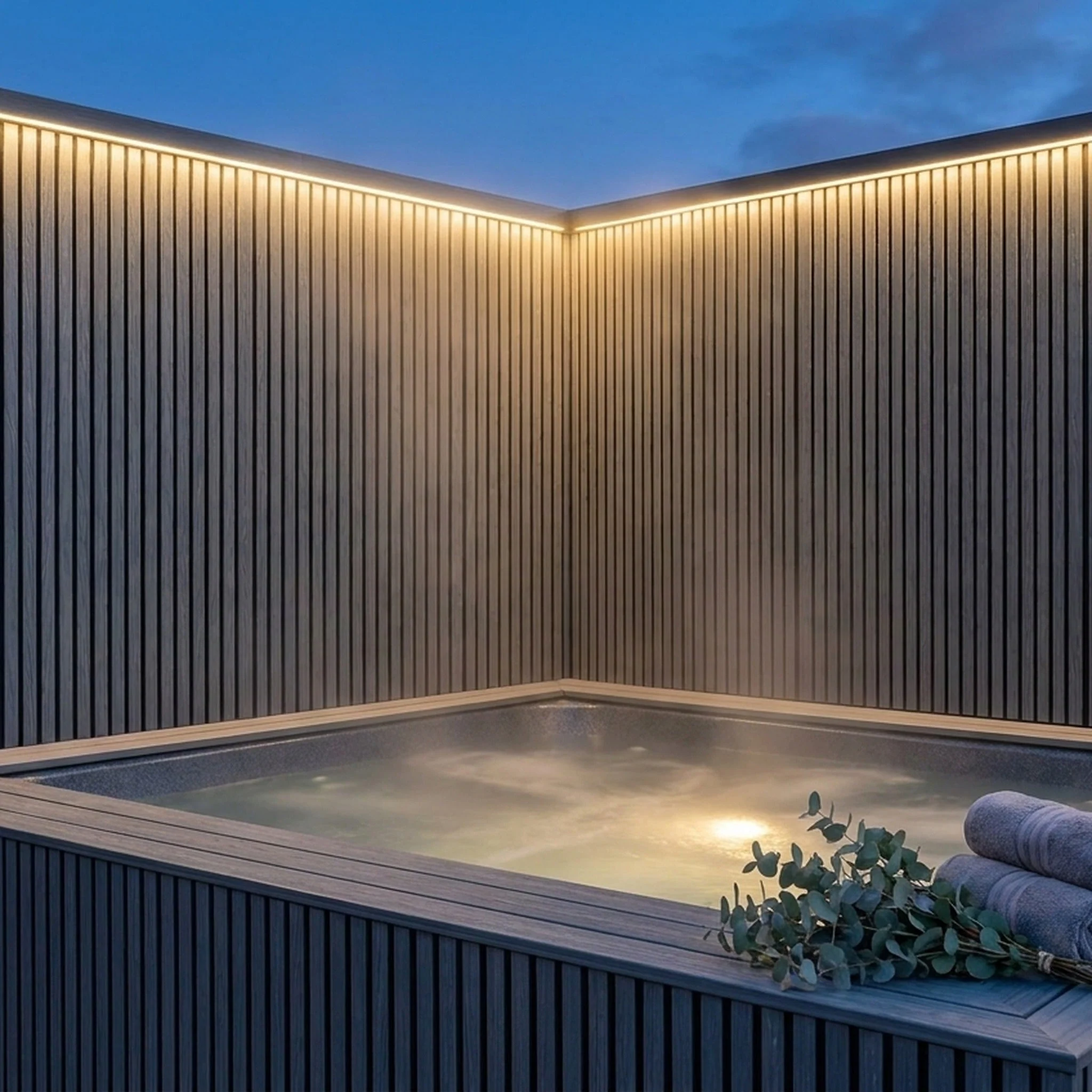 Exterior Wall Panel Stone Gray 94.5" | Garden | 3D Wood Grain (2 Panels per Box) - Image 6