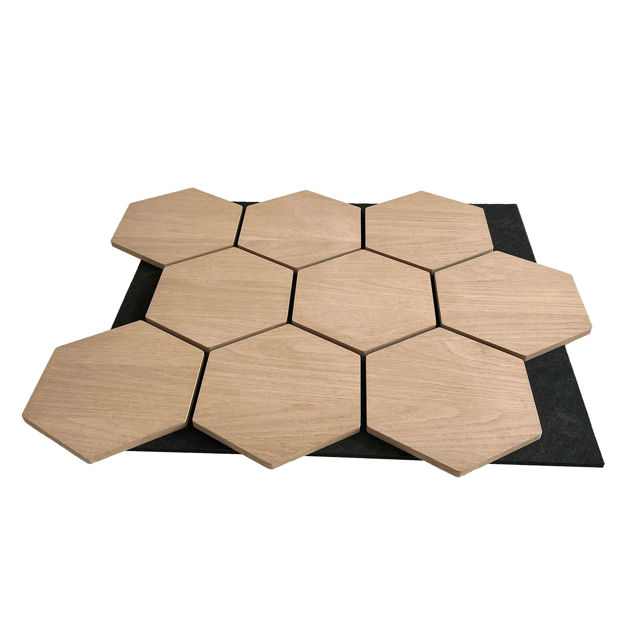 Hexagon Acoustic Panel | Natural Oak 32 Inch (4 Panels per Box) | Wall Decor - Image 6