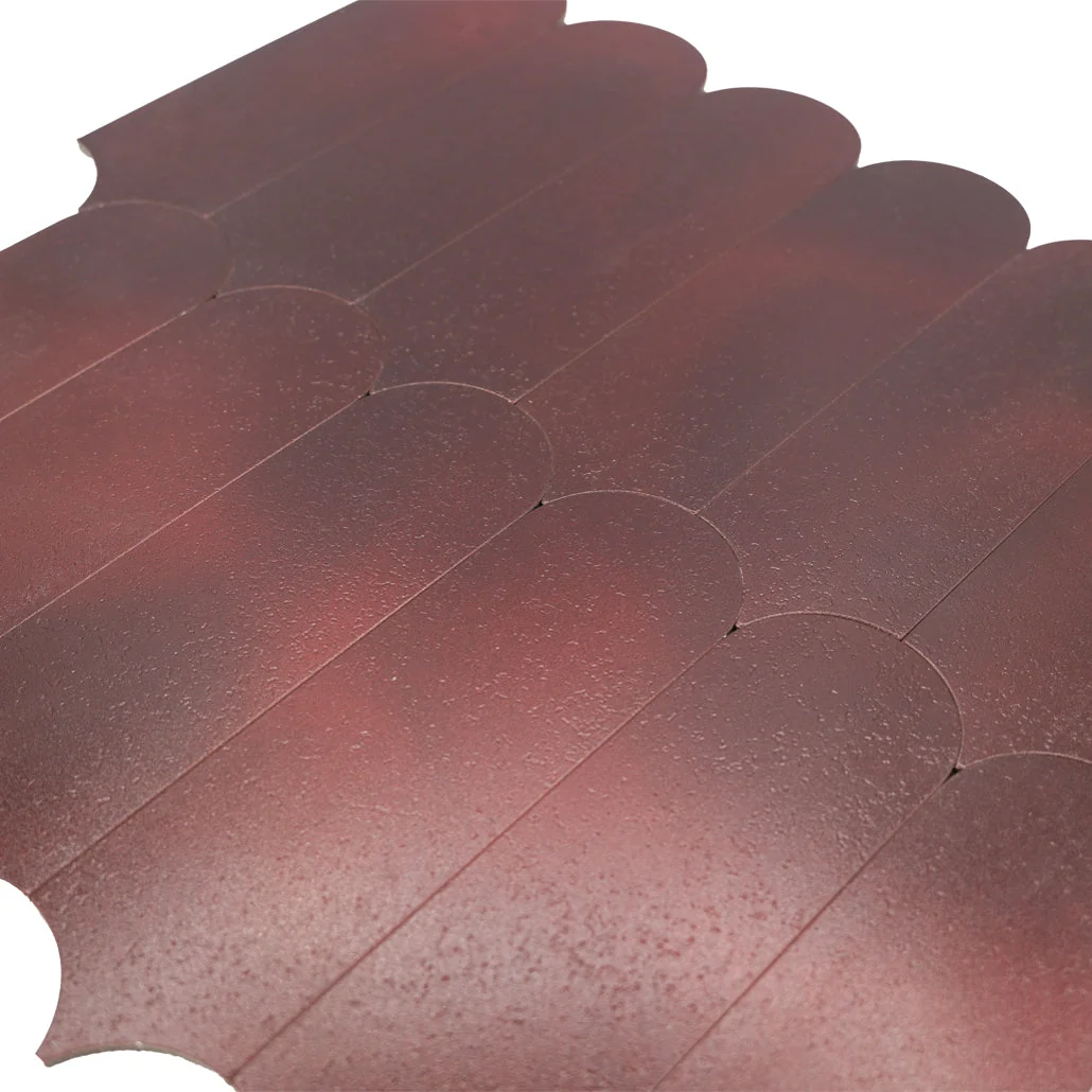Peel and Stick Backsplash | Arch Burgundy | 11.73×11.34" - Image 8