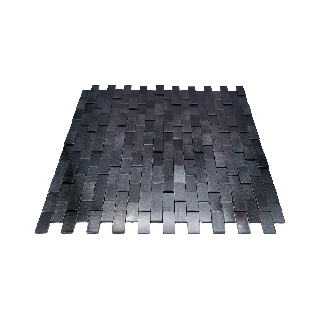 Peel and Stick Backsplash | Brick 3D Graphite | 11.73×11.81" - Image 4