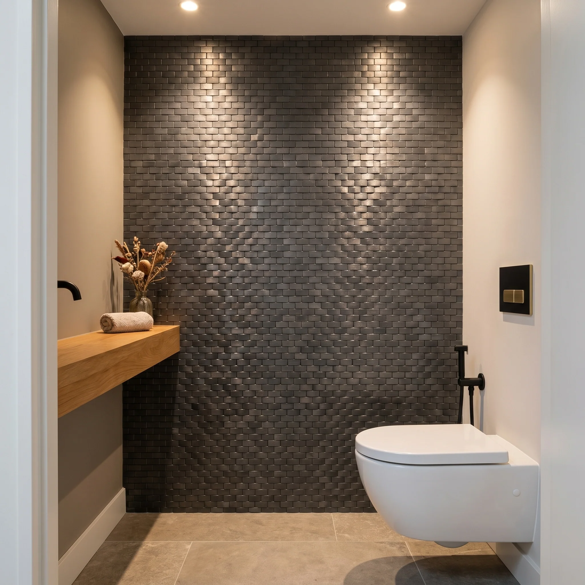 Peel and Stick Backsplash | Brick 3D Anthracite | 11.73×11.81" - Image 5