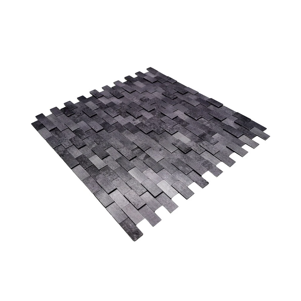 Peel and Stick Backsplash | Brick 3D Anthracite | 11.73×11.81" - Image 6