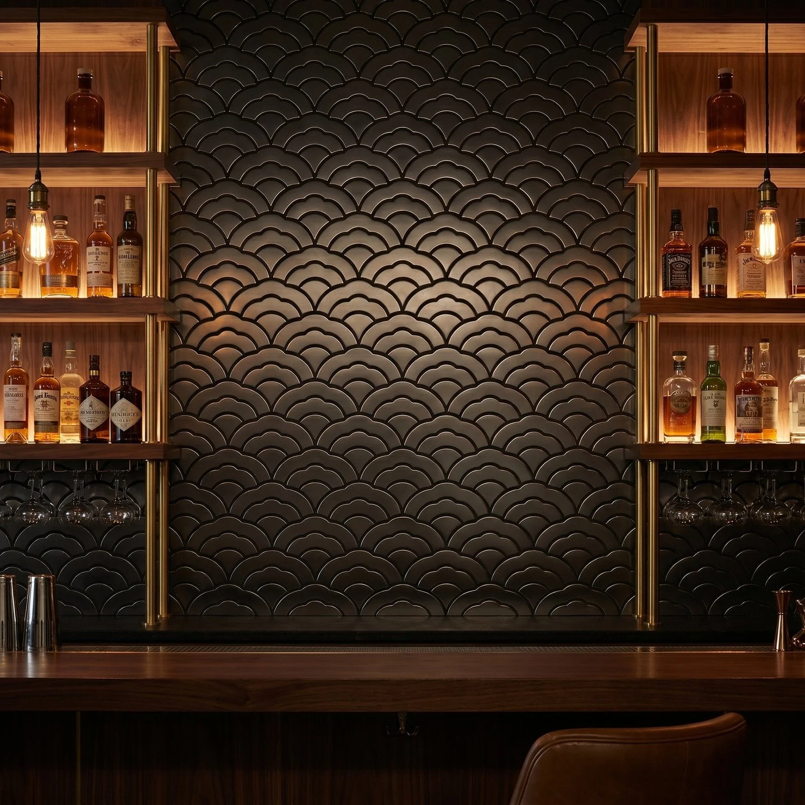 Peel and Stick Backsplash | Fan Anthracite | 10.55×11.06" - Image 7