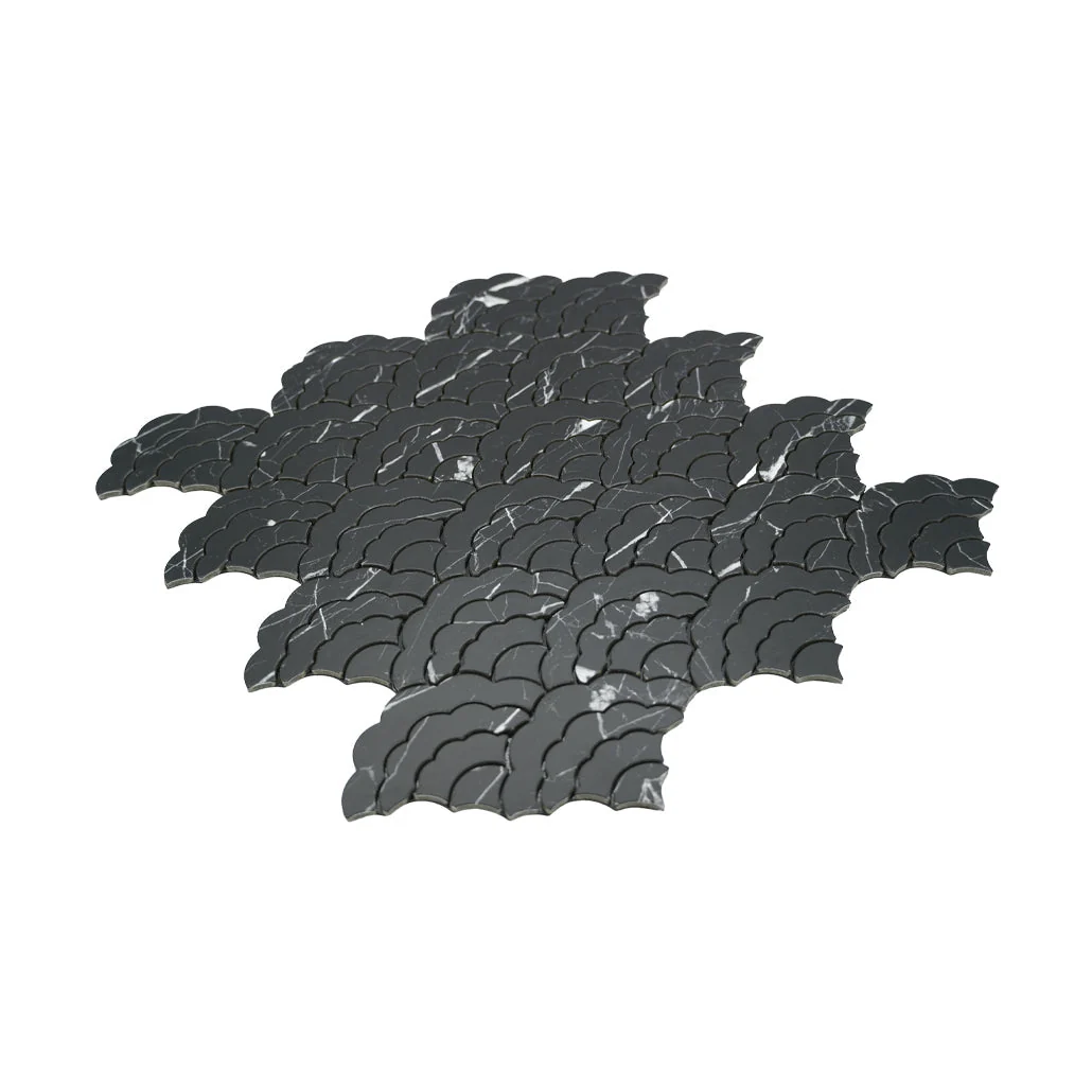 Peel and Stick Backsplash | Fan Black | 10.55×11.06" - Image 6
