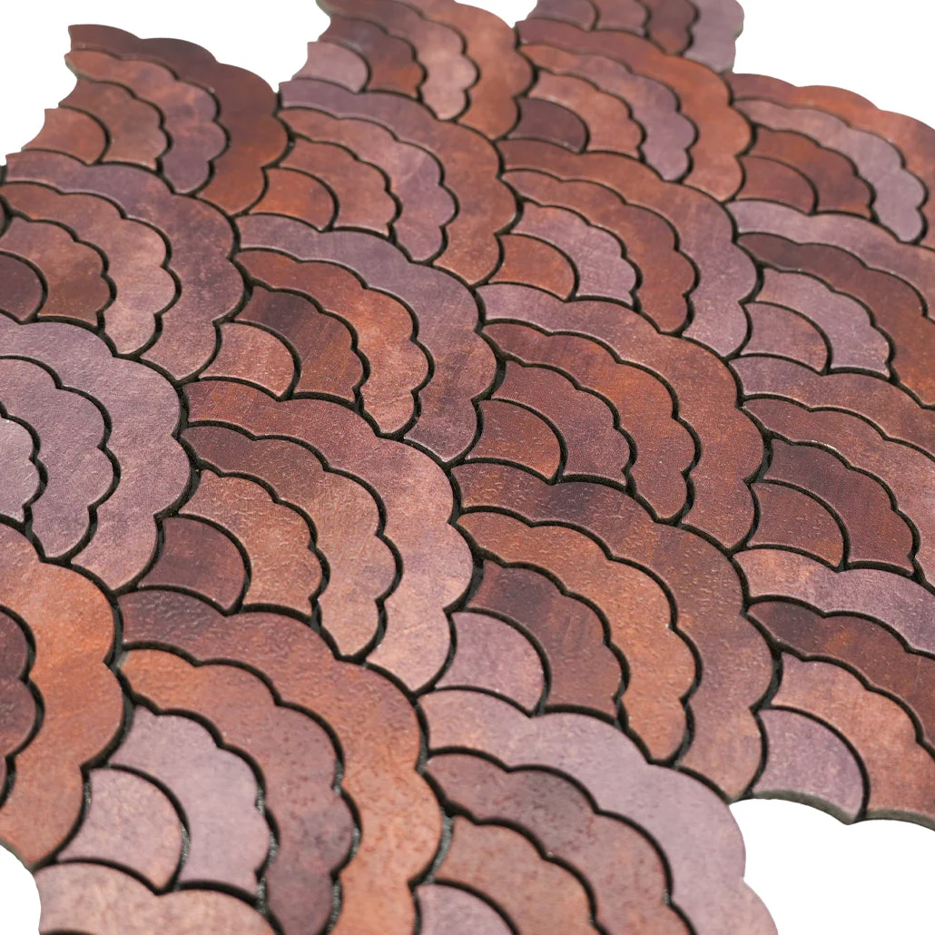 Peel and Stick Backsplash | Fan Copper | 10.55×11.06" - Image 8