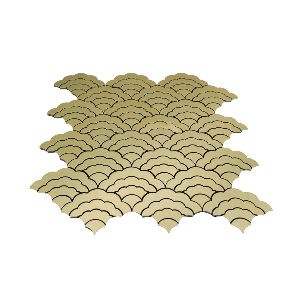 Peel and Stick Backsplash | Fan Gold | 10.55×11.06" - Image 4