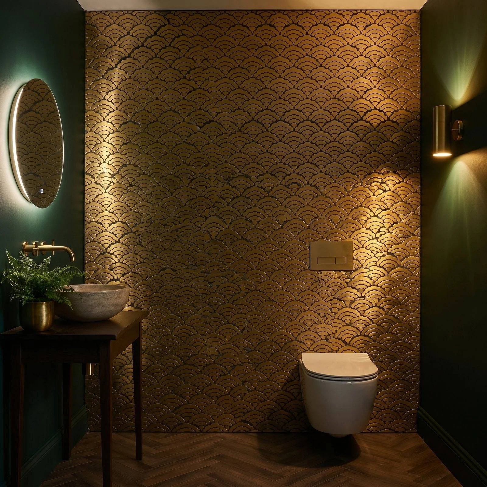 Peel and Stick Backsplash | Fan Gold | 10.55×11.06" - Image 5