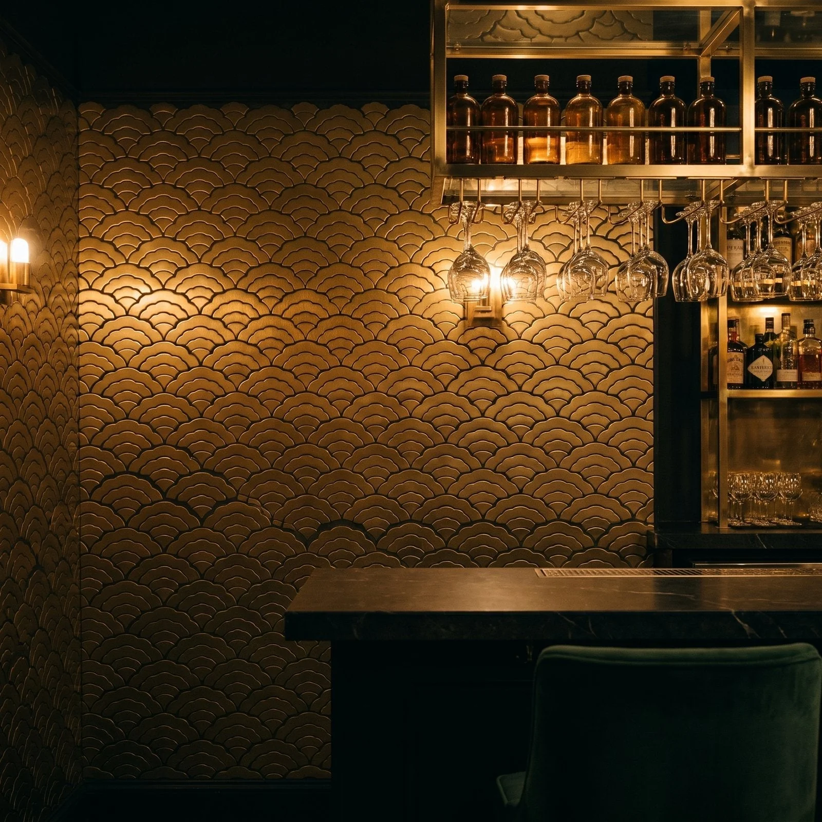 Peel and Stick Backsplash | Fan Gold | 10.55×11.06" - Image 7