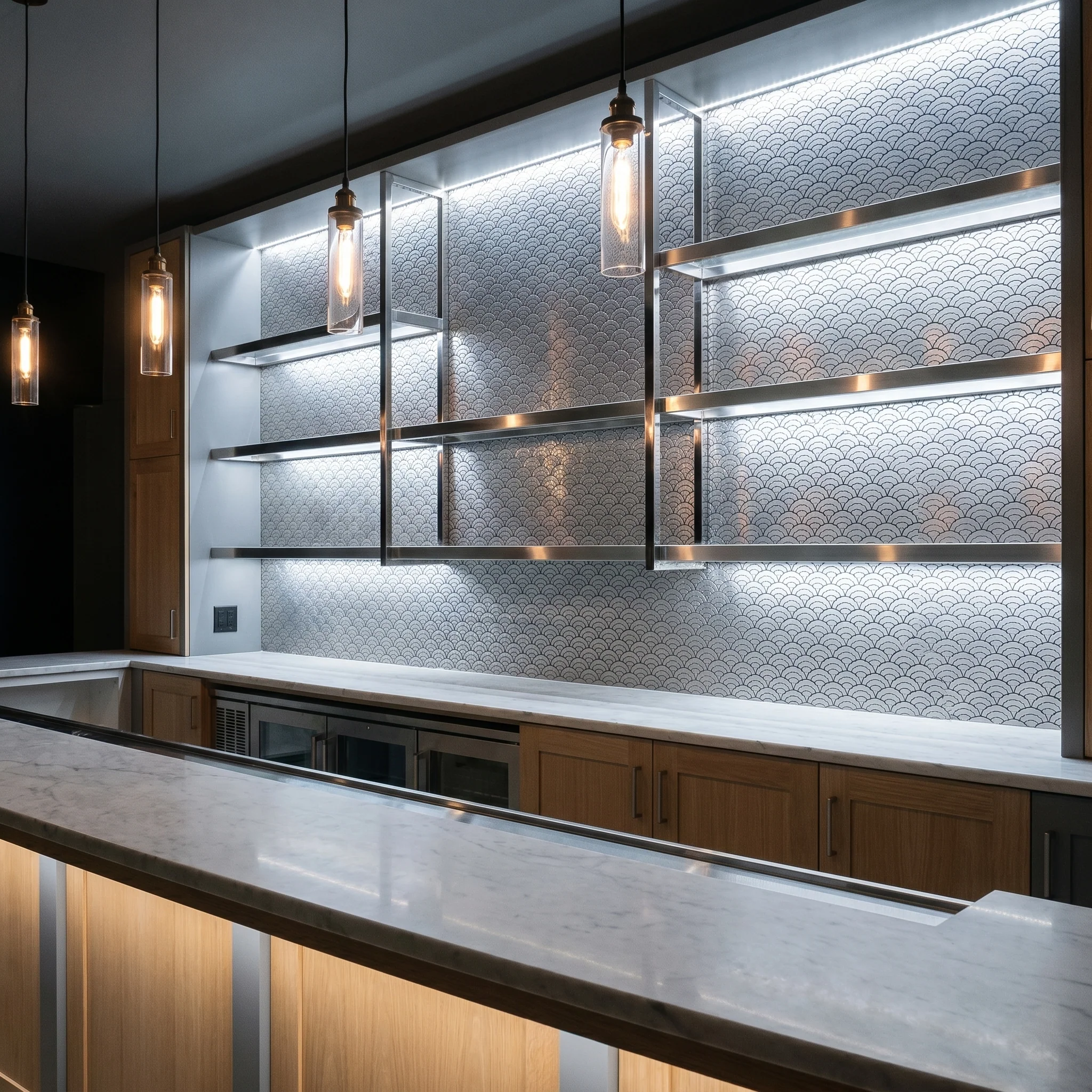 Peel and Stick Backsplash | Fan Silver | 10.55×11.06" - Image 7