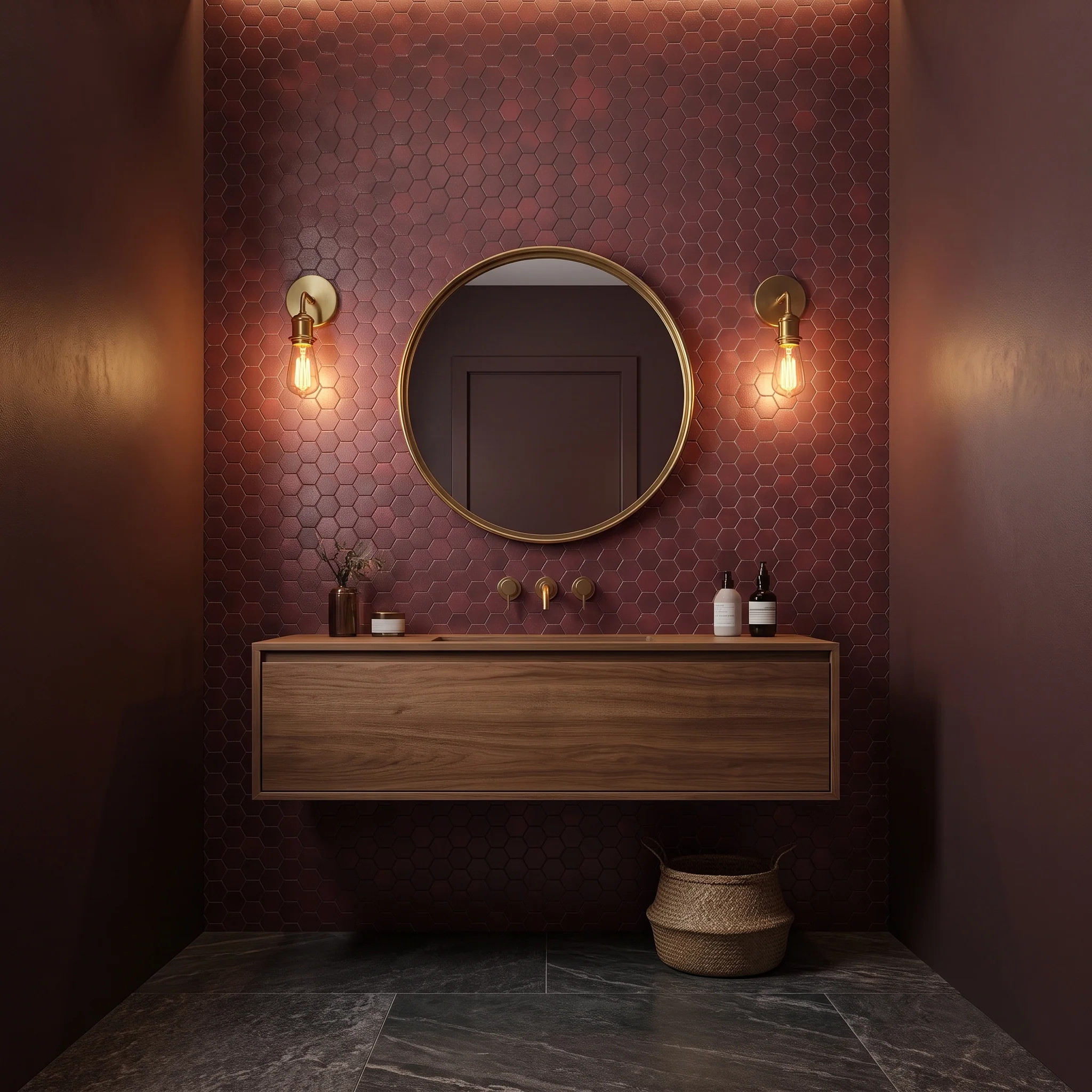 Hexagon Peel and Stick Backsplash Tiles