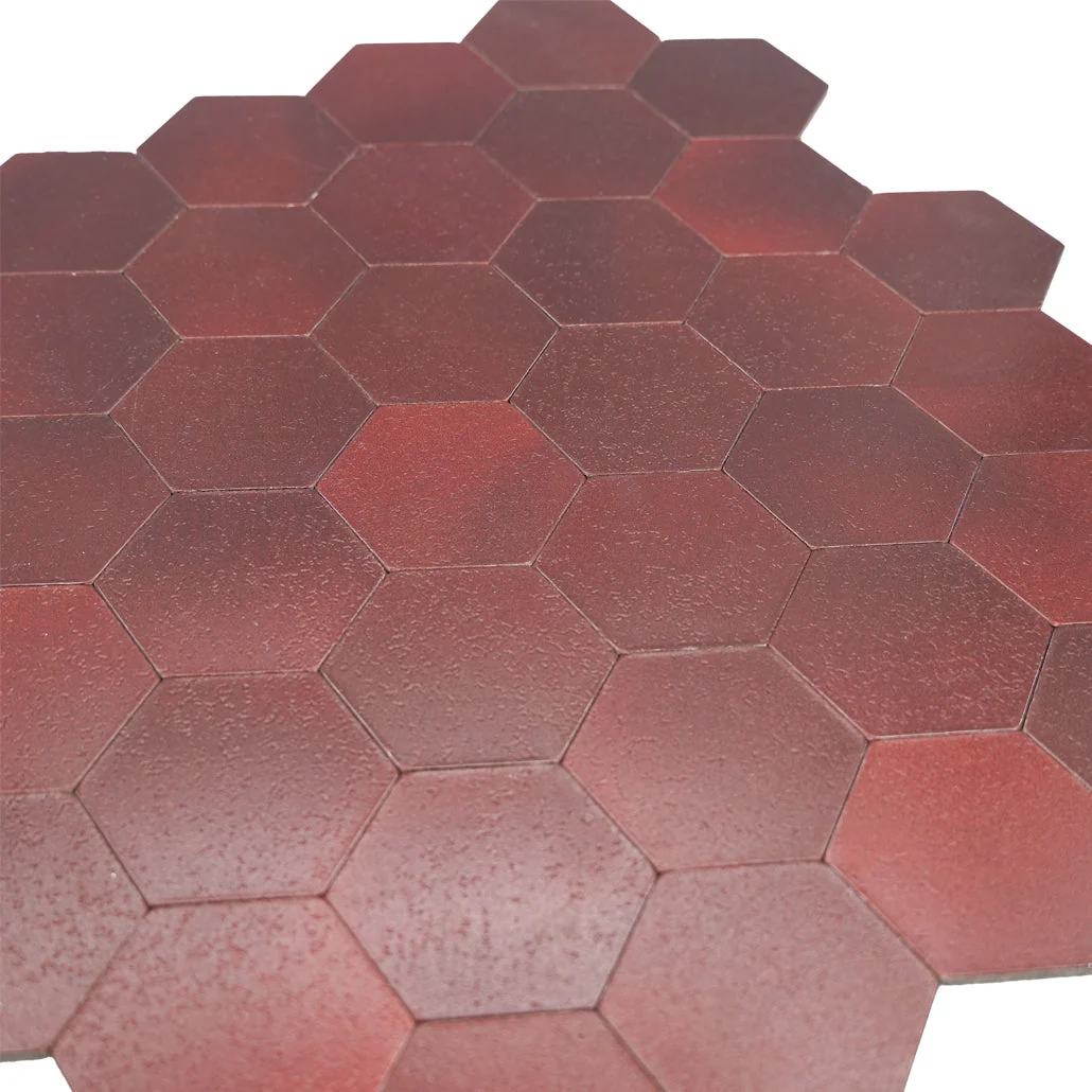 Peel and Stick Backsplash | Hexagon Burgundy | 11.5×11.34" - Image 8