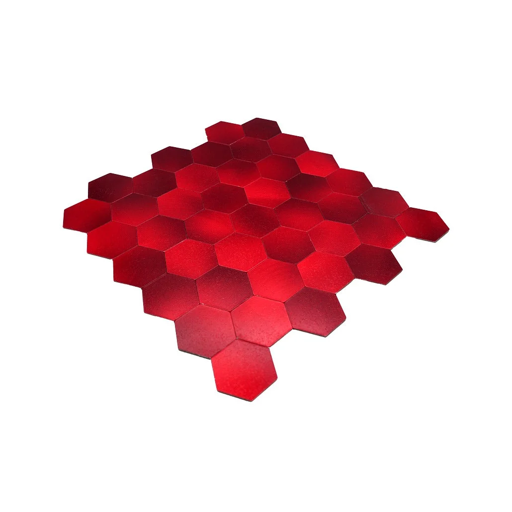 Peel and Stick Backsplash | Hexagon Red | 11.5×11.34" - Image 6
