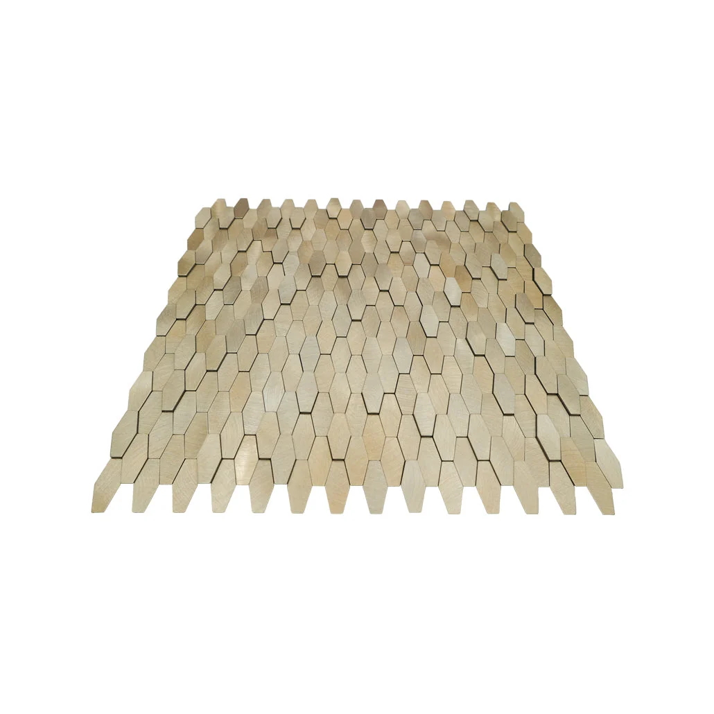 Peel and Stick Backsplash | Picket 3D Gold | 12.2×11.81" - Image 4