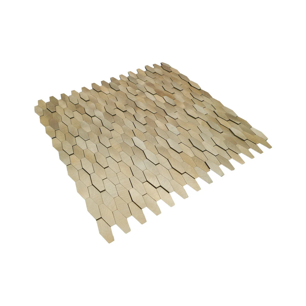 Peel and Stick Backsplash | Picket 3D Gold | 12.2×11.81" - Image 6