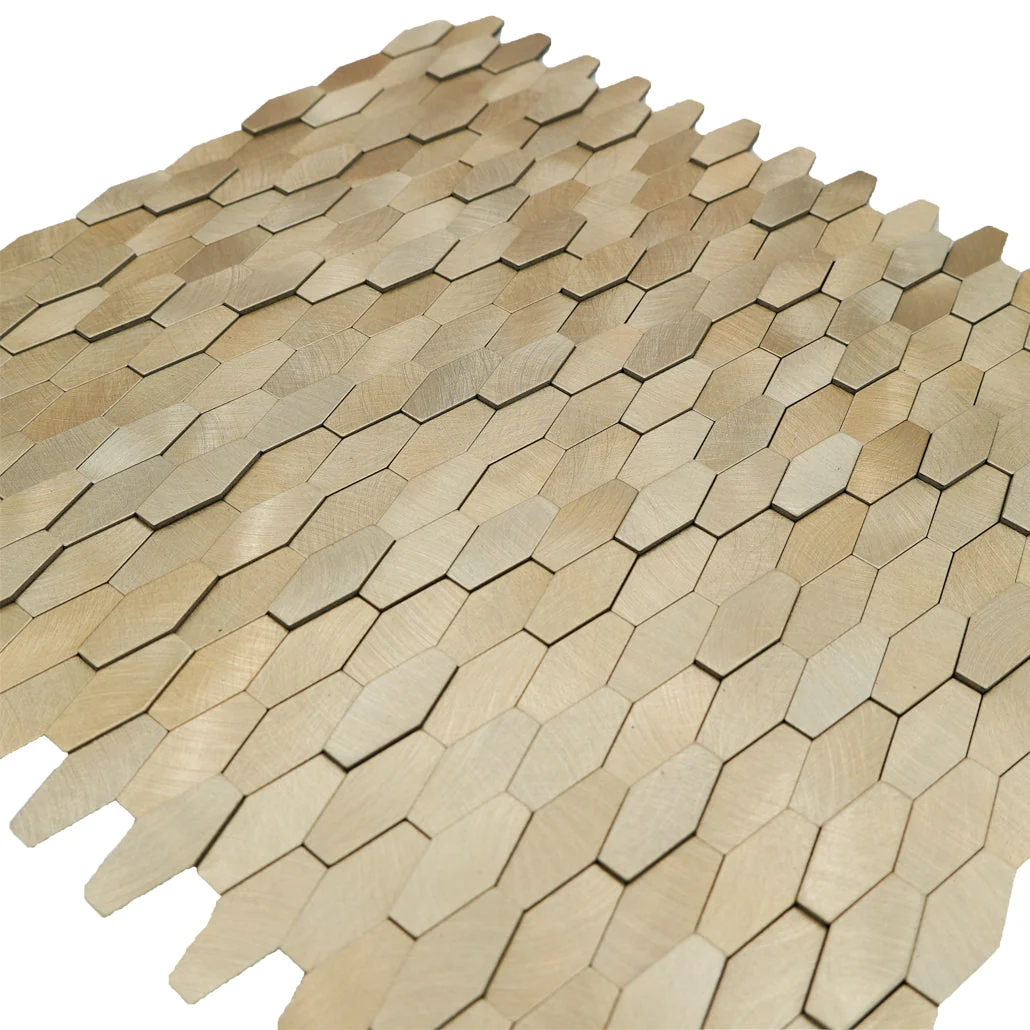 Peel and Stick Backsplash | Picket 3D Gold | 12.2×11.81" - Image 8