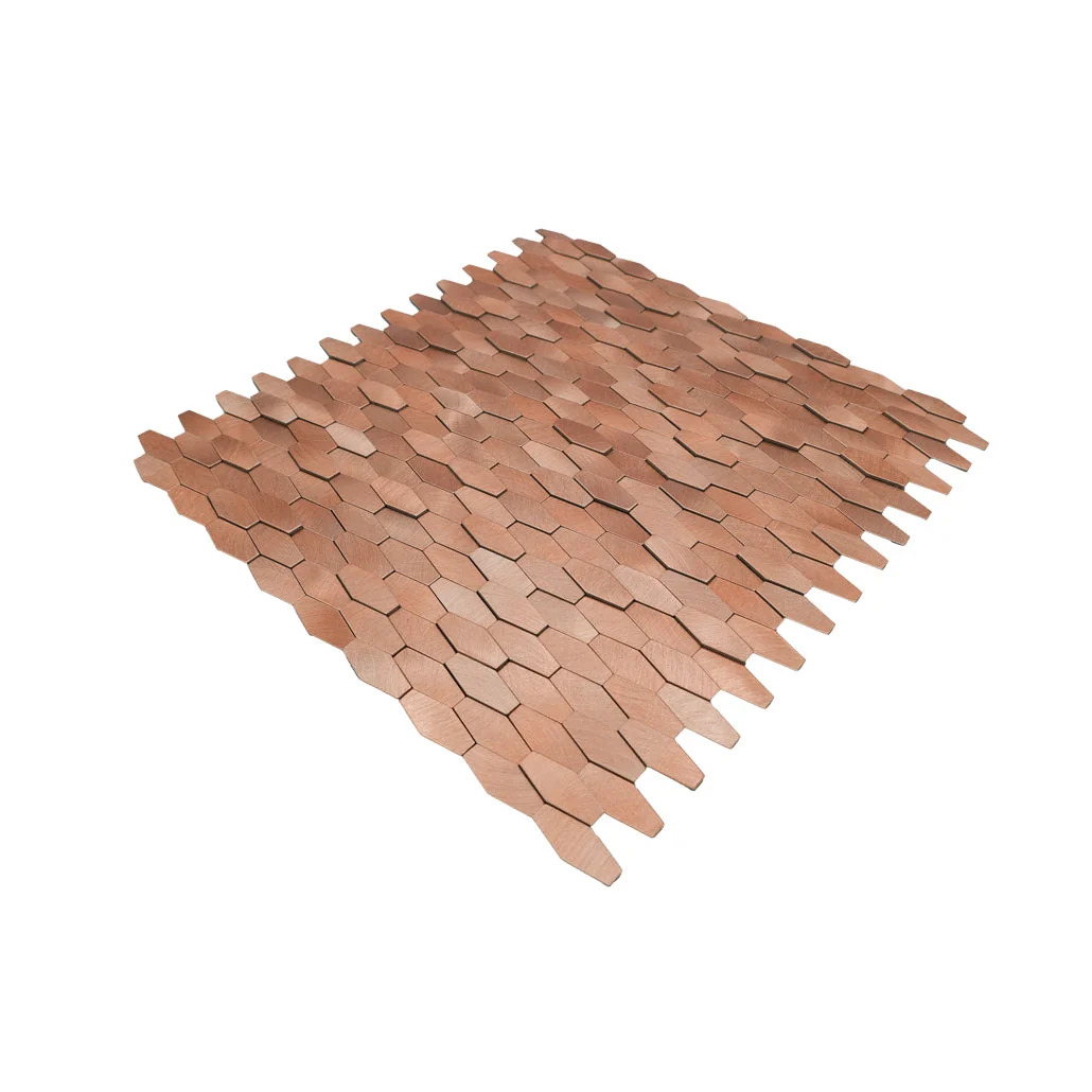 Peel and Stick Backsplash | Picket 3D Salmon | 12.2×11.81" - Image 6