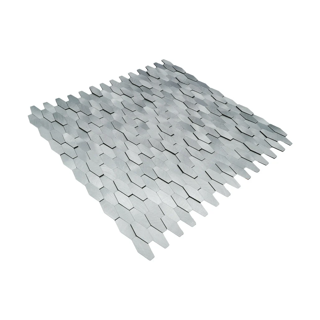 Peel and Stick Backsplash | Picket 3D Silver | 12.2×11.81" - Image 6