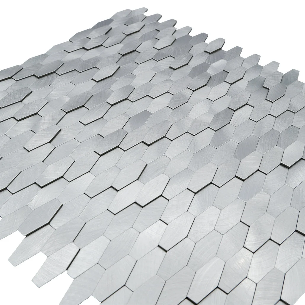 Peel and Stick Backsplash | Picket 3D Silver | 12.2×11.81" - Image 8