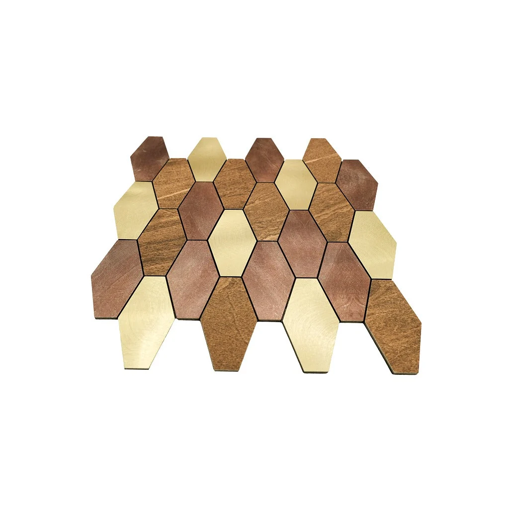 Peel and Stick Backsplash | Picket Brown | 11.81×11.81" - Image 4