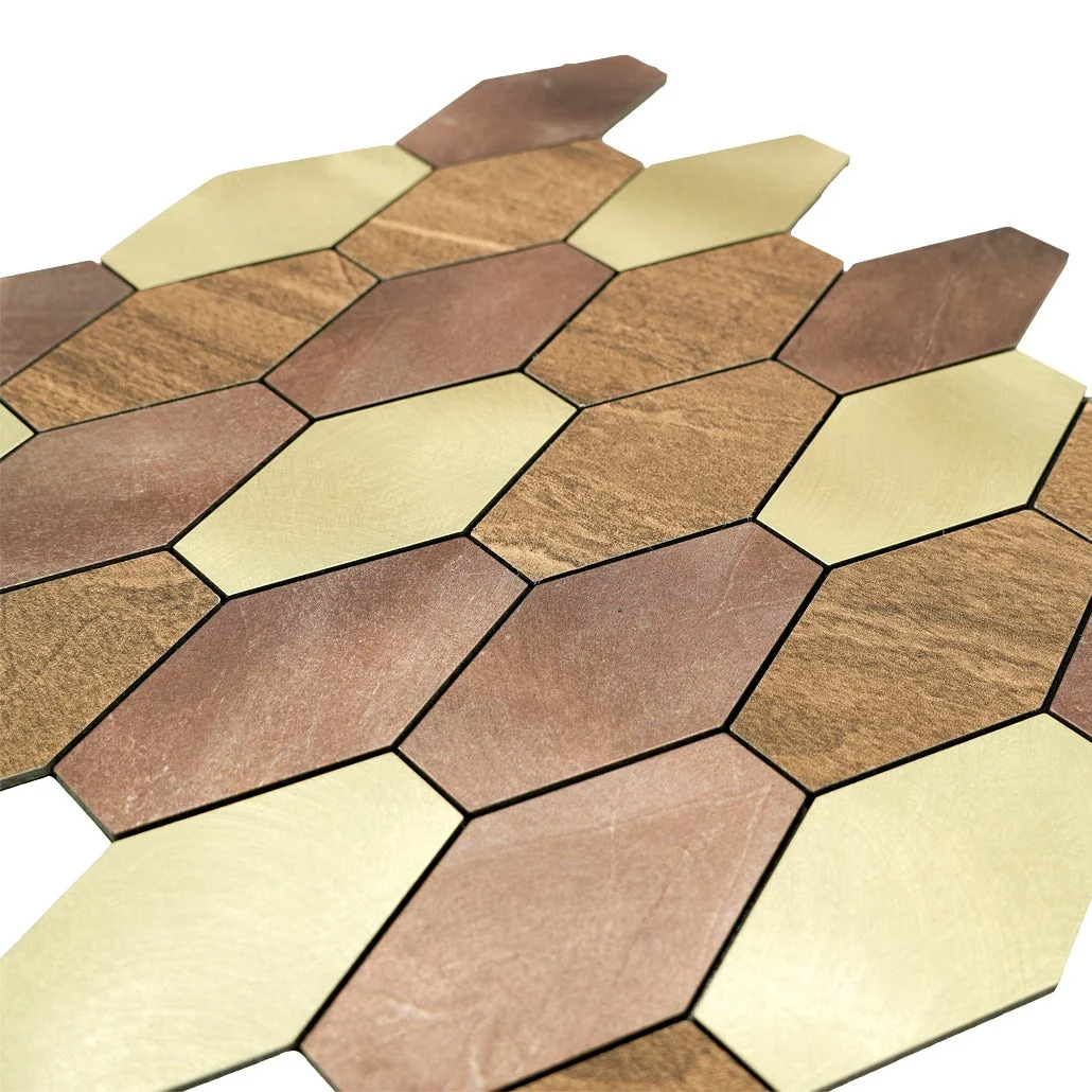 Peel and Stick Backsplash | Picket Brown | 11.81×11.81" - Image 8