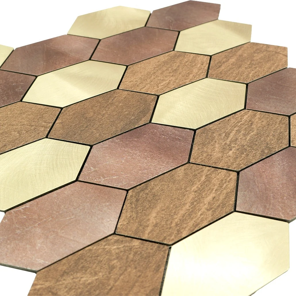 Peel and Stick Backsplash | Picket Champagne | 11.81×11.81" - Image 8