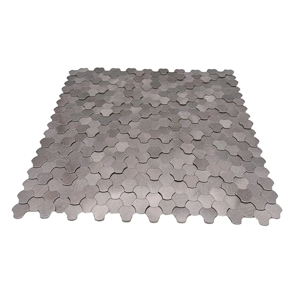 Peel and Stick Backsplash | Trefoil 3D Anthracite | 12.01×11.65" - Image 4