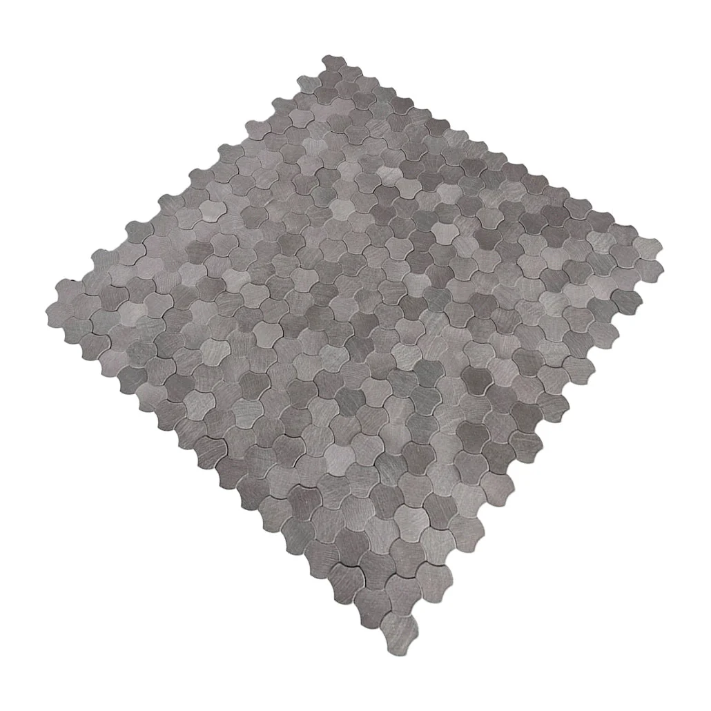 Peel and Stick Backsplash | Trefoil 3D Anthracite | 12.01×11.65" - Image 6