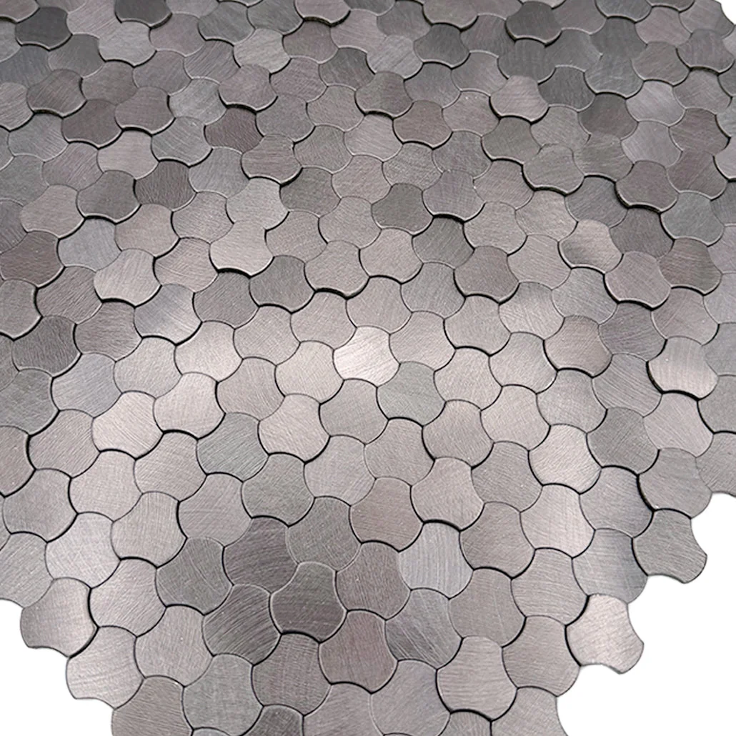 Peel and Stick Backsplash | Trefoil 3D Anthracite | 12.01×11.65" - Image 8