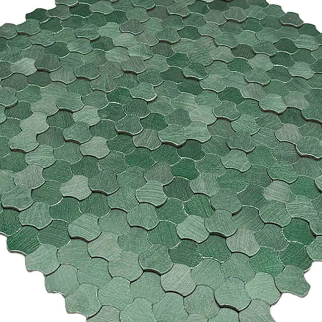 Peel and Stick Backsplash | Trefoil 3D Dark Green | 12.01×11.65" - Image 8