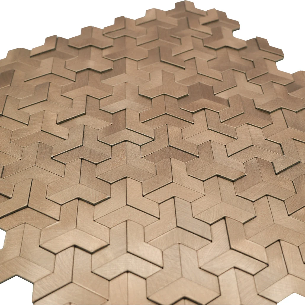 Peel and Stick Backsplash | Trifold 3D Natural | 11.02×11.93" - Image 8